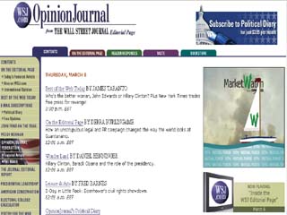 The Wall Street Journal's OpinionJournal.com  image