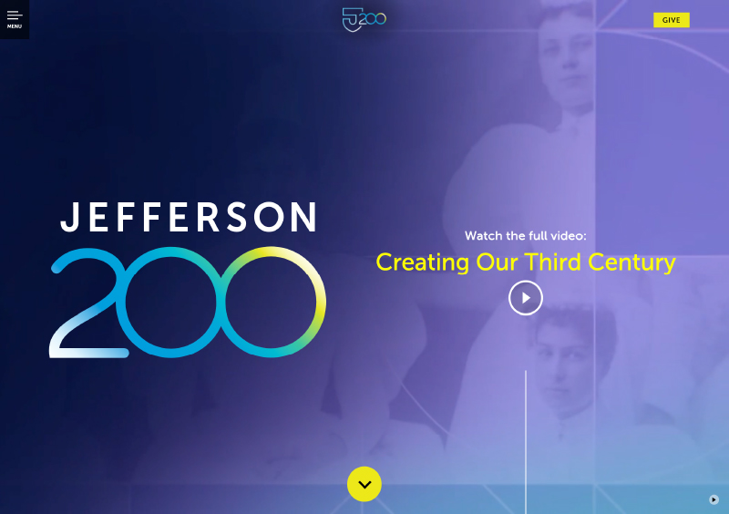 Jefferson 200 Campaign Website image