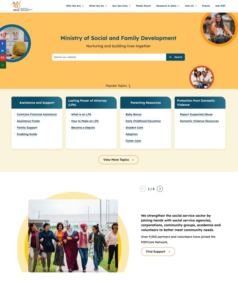 Ministry of Social and Family Development image